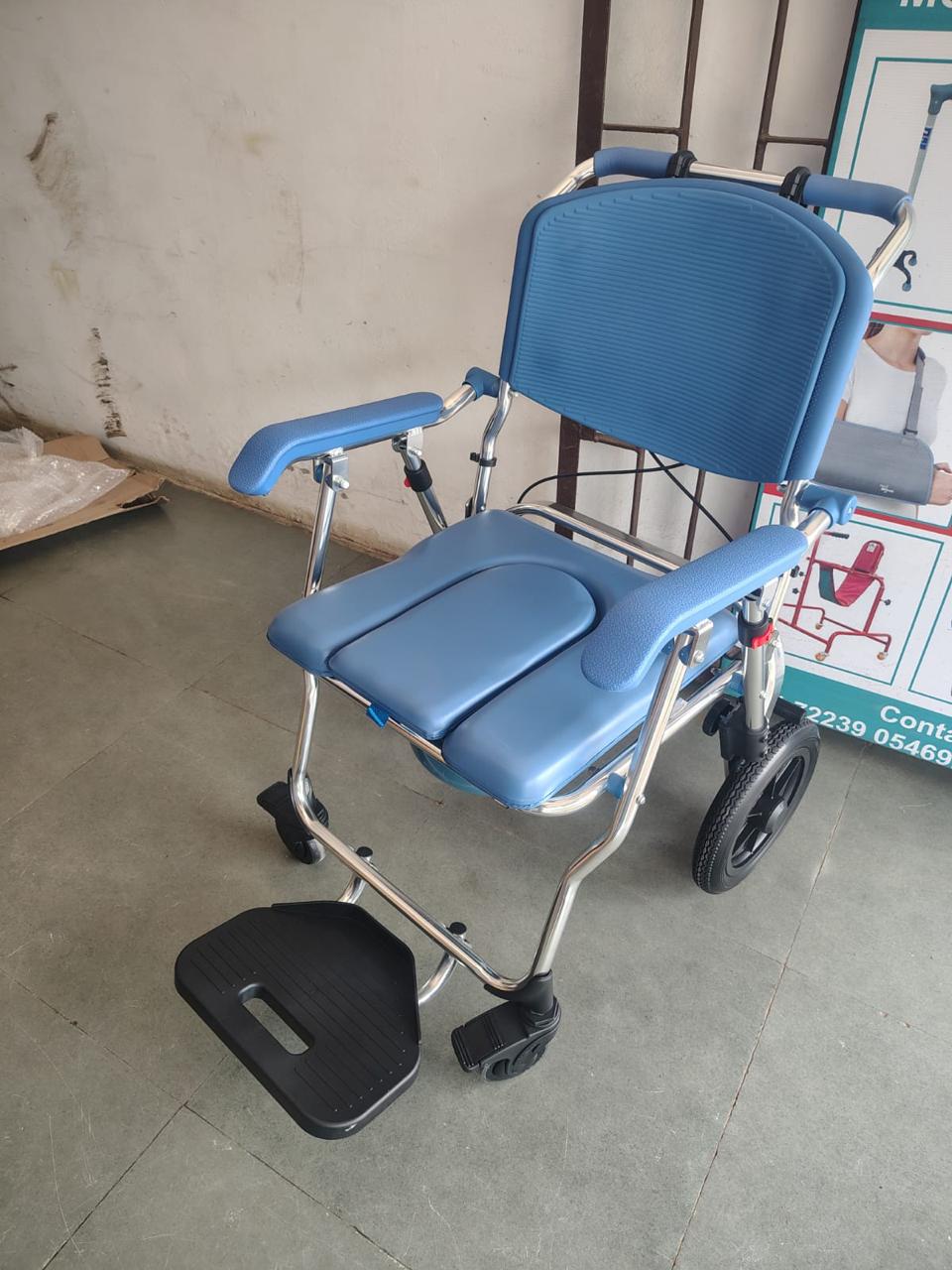 Padded Commode Wheelchair
