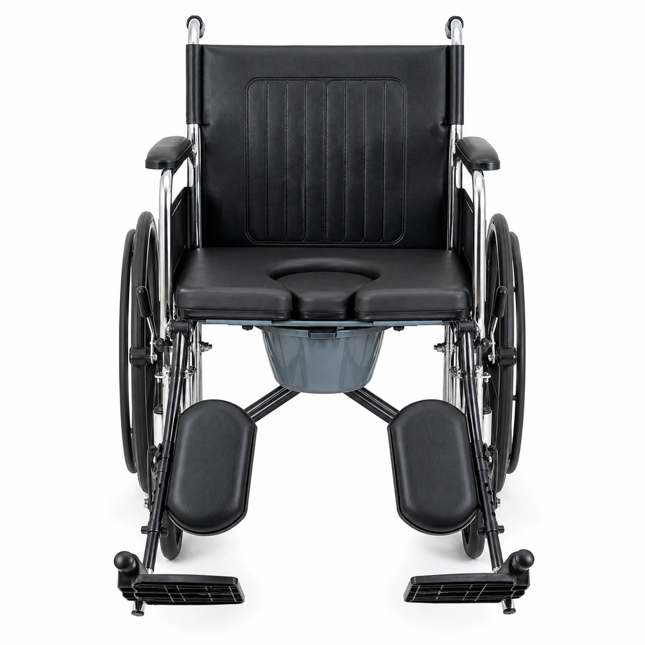 Commode Wheelchair with Footrest