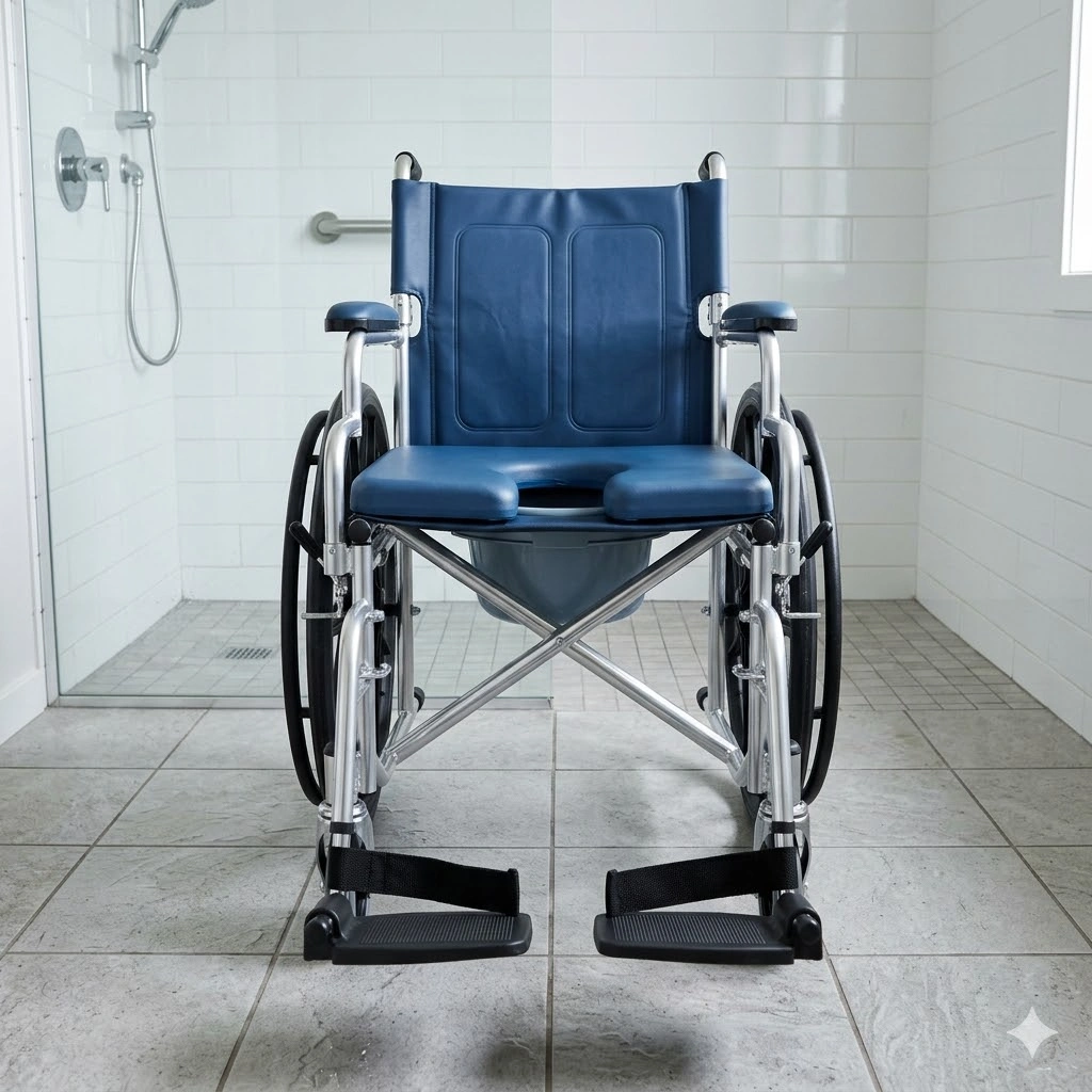 Shower Commode Wheelchair