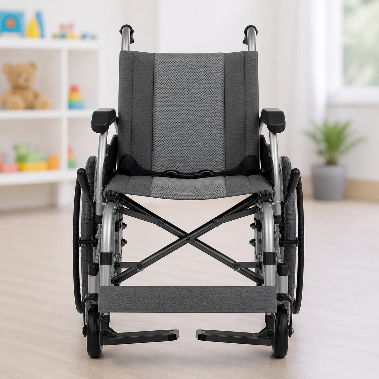 Lightweight Aluminium Foldable Pediatric Wheelchair