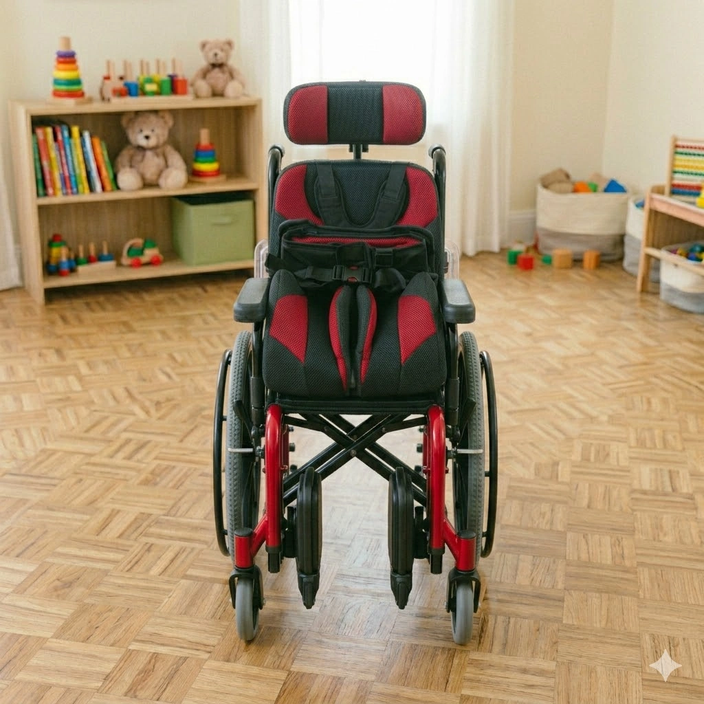 Pediatric Transport Wheelchair Compact Lightweight Hospital